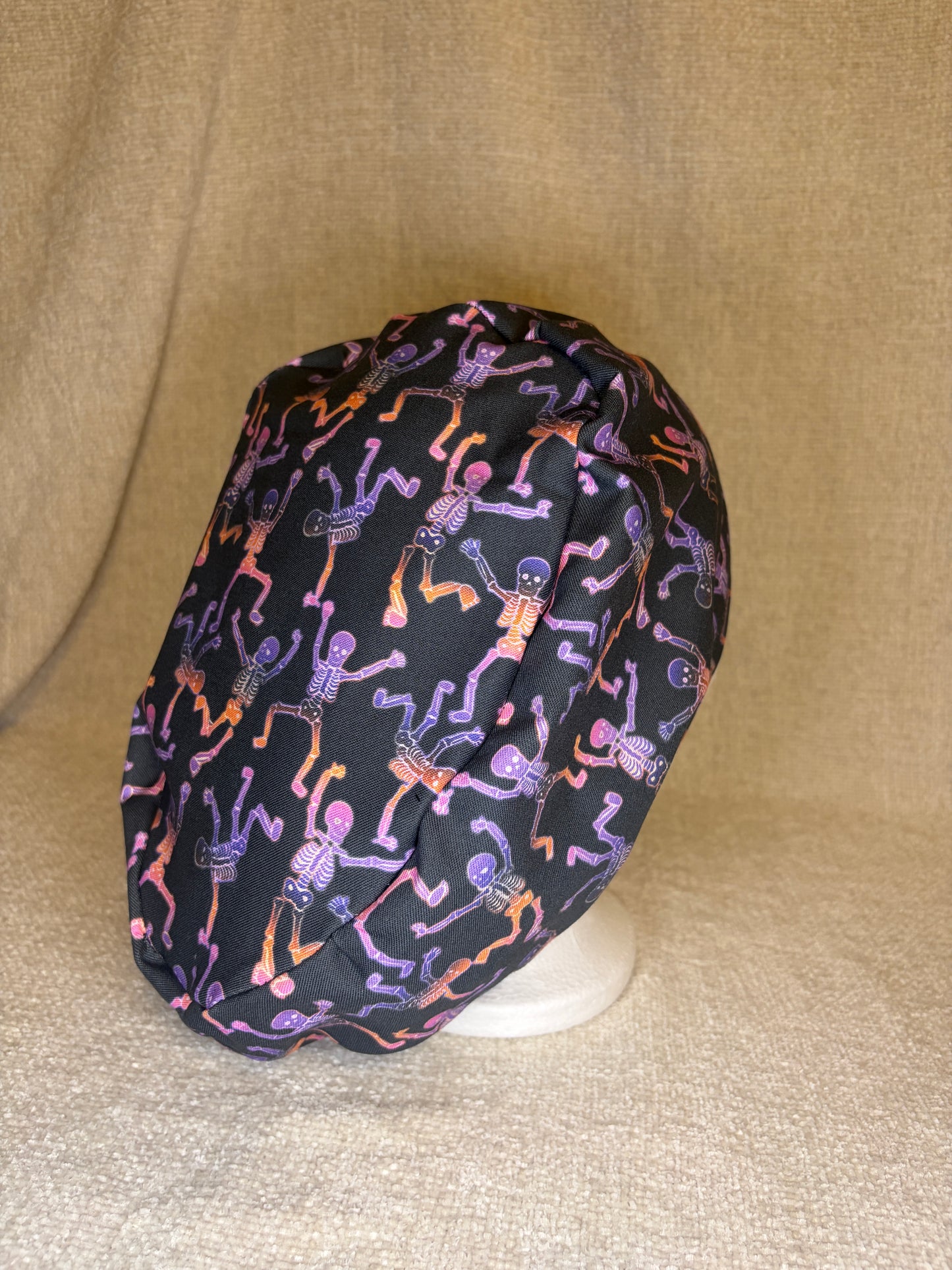 Dancing Skeletons Scrub Cap – Bouffant Style | Capsential Select