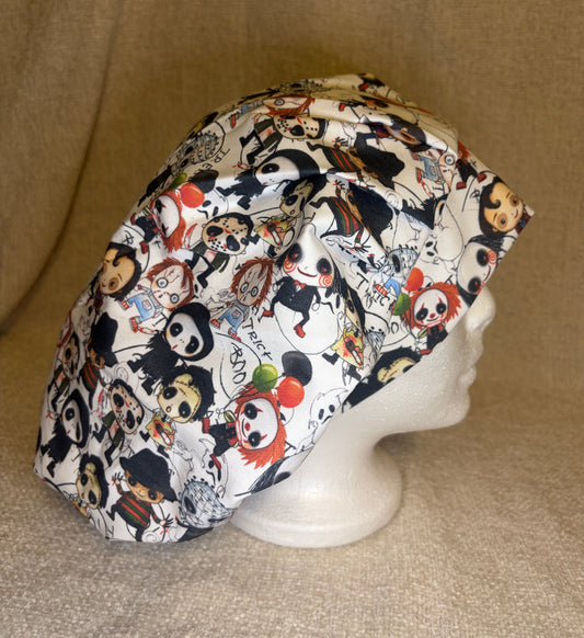Horror Icon Crew Scrub Cap – Bouffant Style | Capsential Select