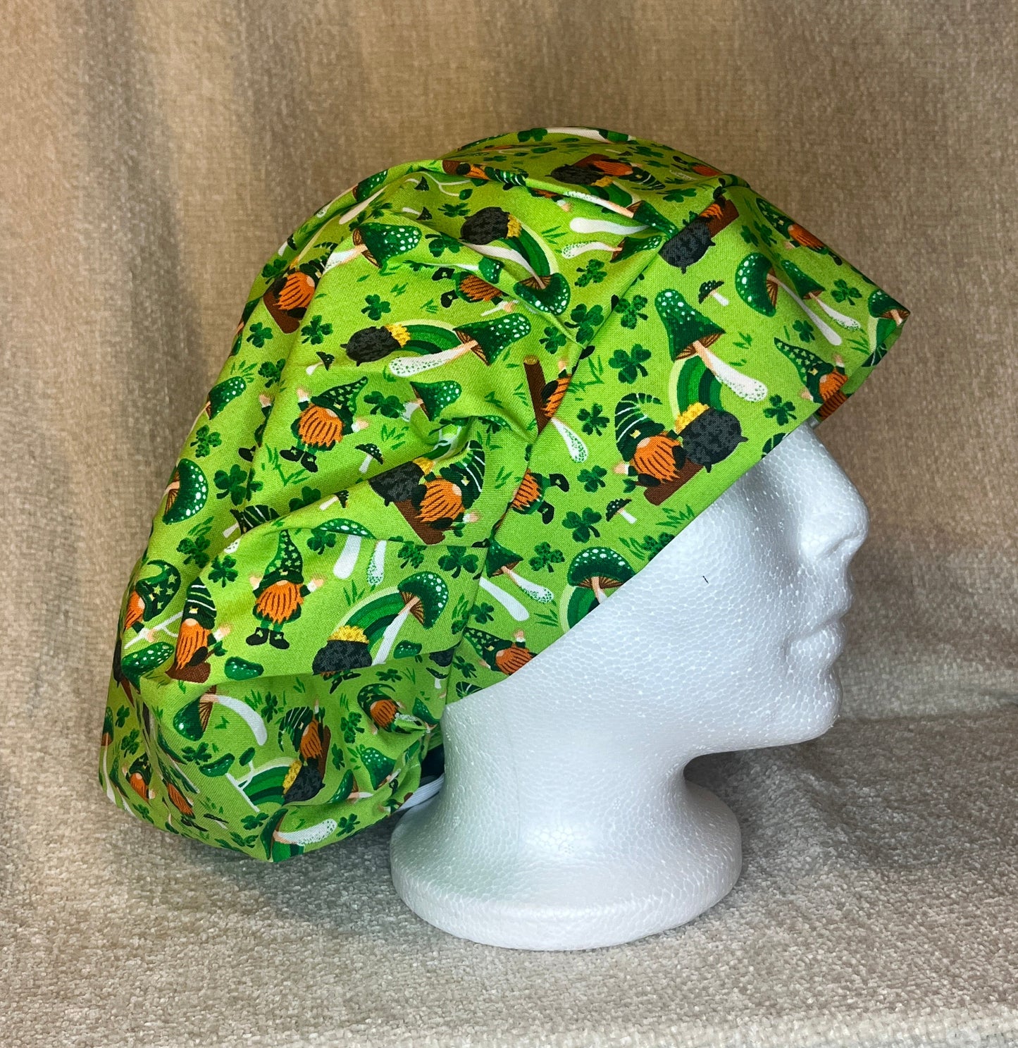 Bouffant/Ponytail: St. Patrick's Gnomes