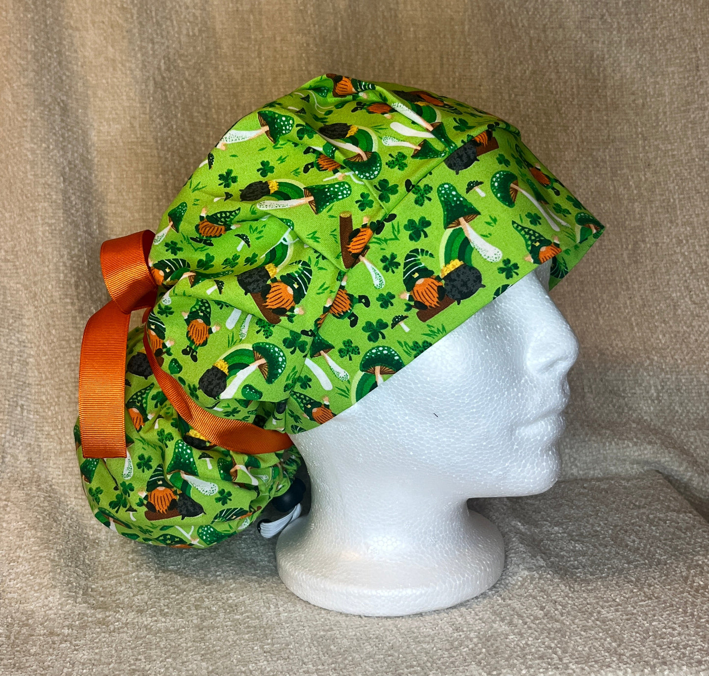 Bouffant/Ponytail: St. Patrick's Gnomes