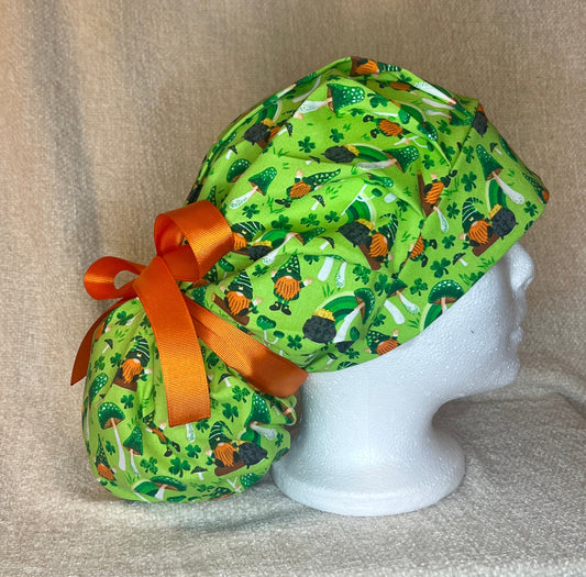 Bouffant/Ponytail: St. Patrick's Gnomes