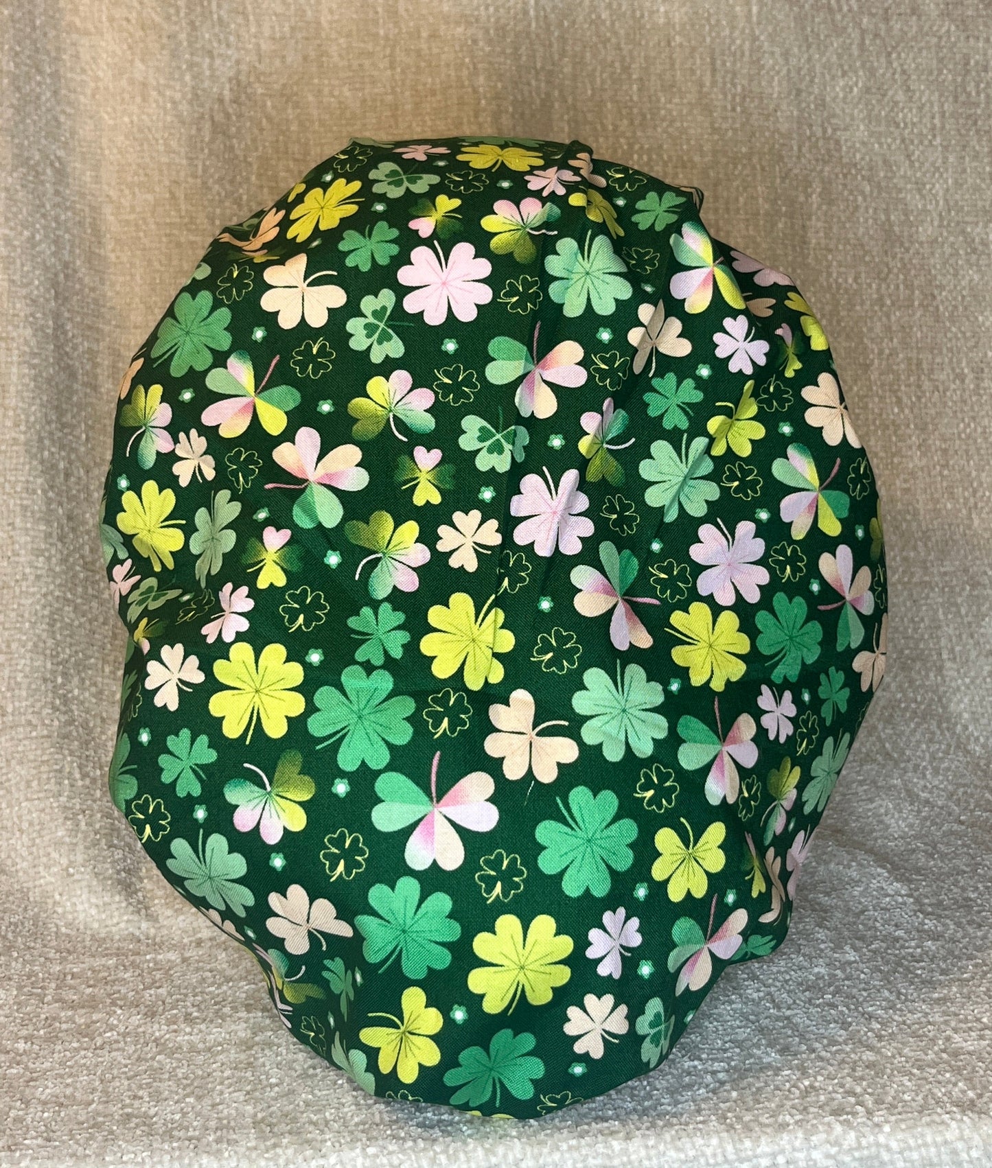 Bouffant/Ponytail: Pink Shamrock