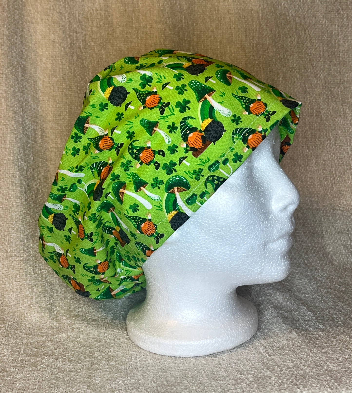 St. Patrick's Gnomes Euro Scrub Cap