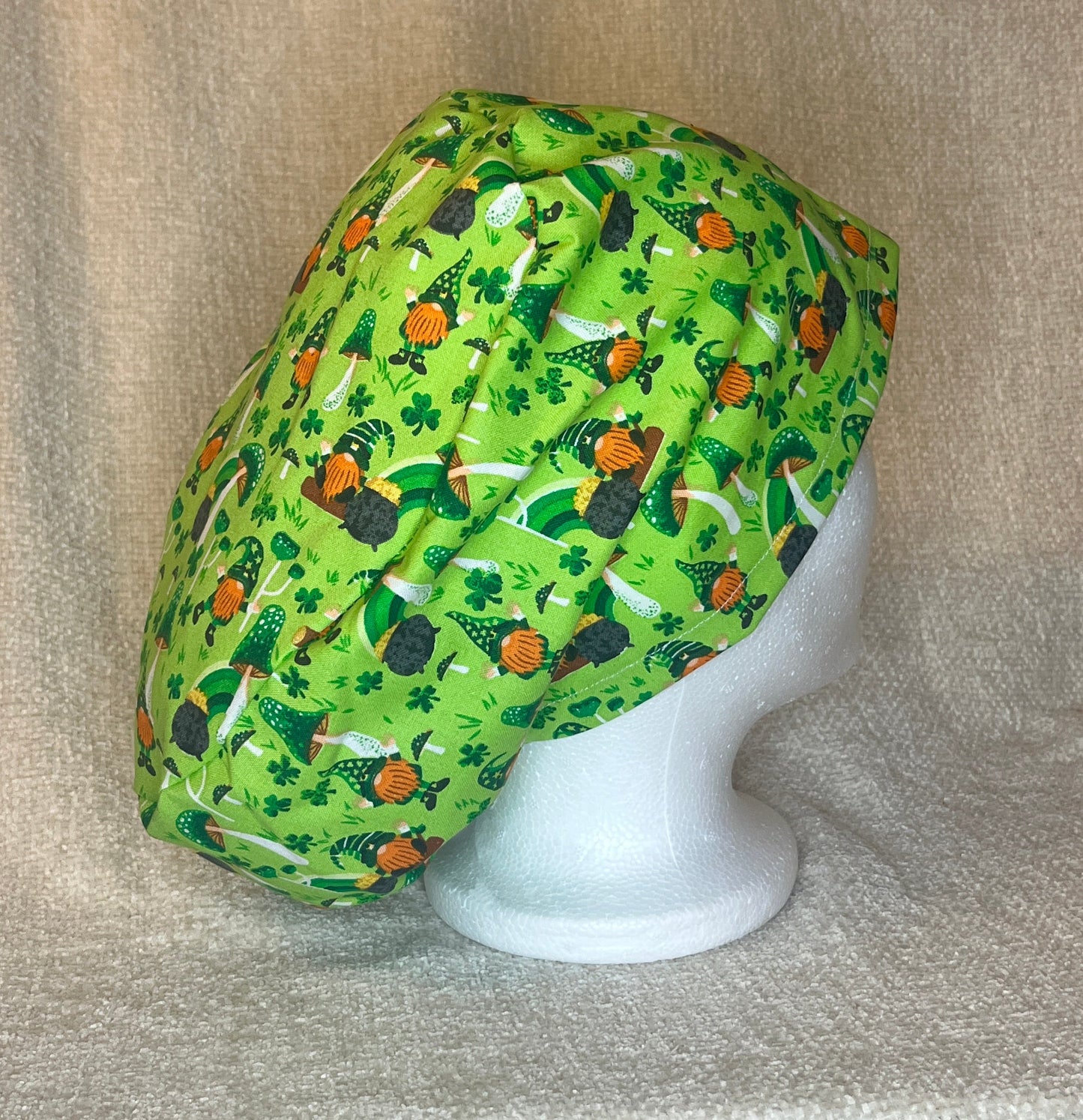 St. Patrick's Gnomes Euro Scrub Cap