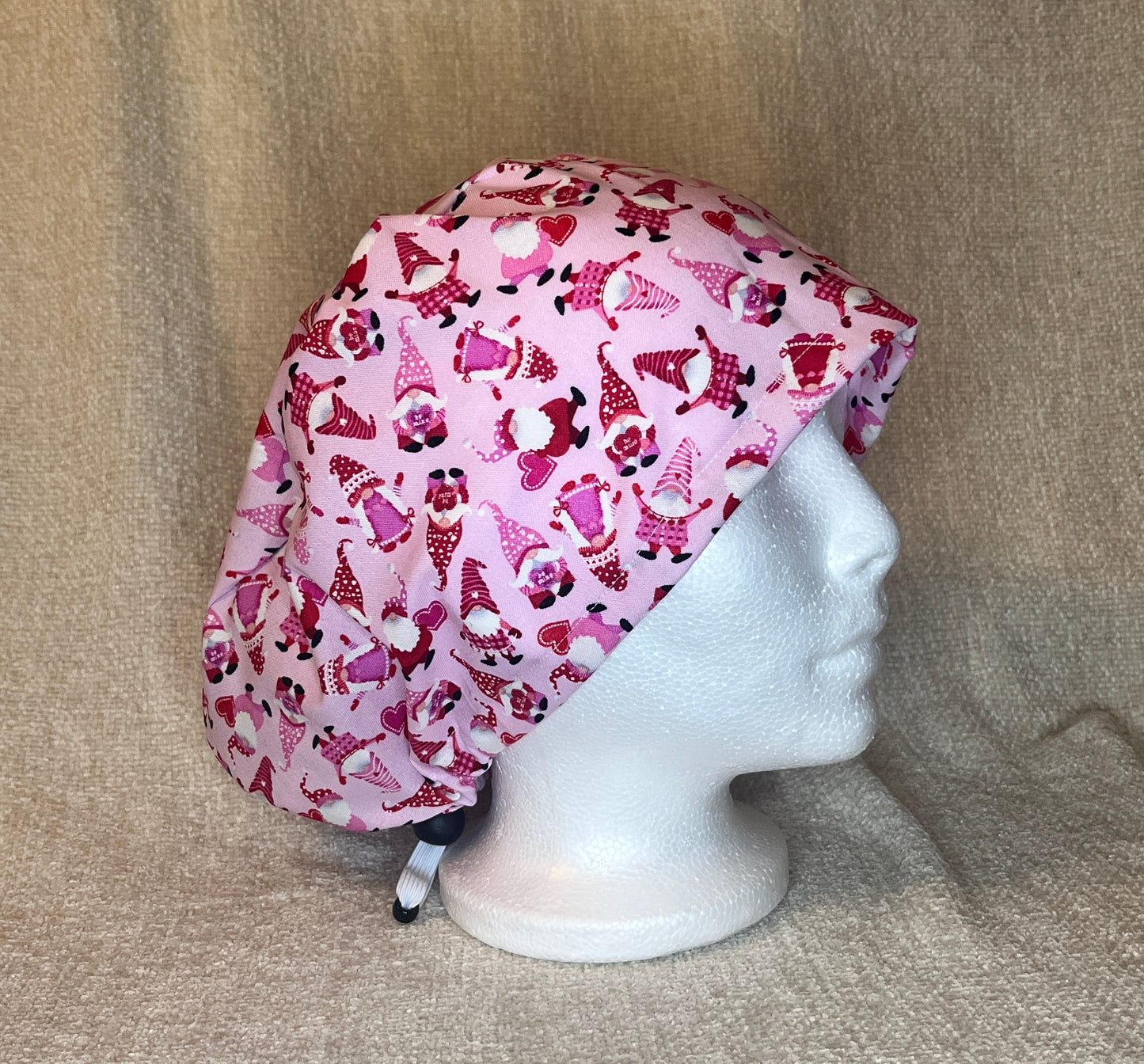 Valentine Gnomes Euro Scrub Cap