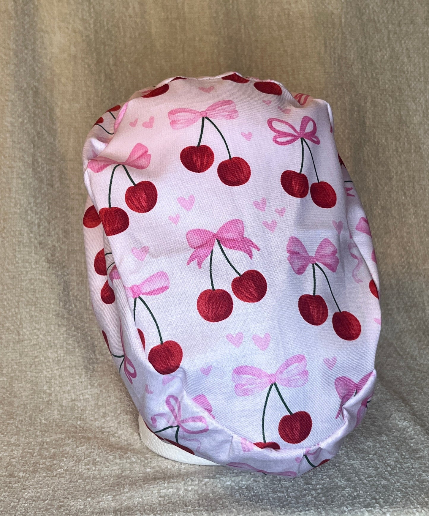 Valentine Cherries Euro Scrub Cap