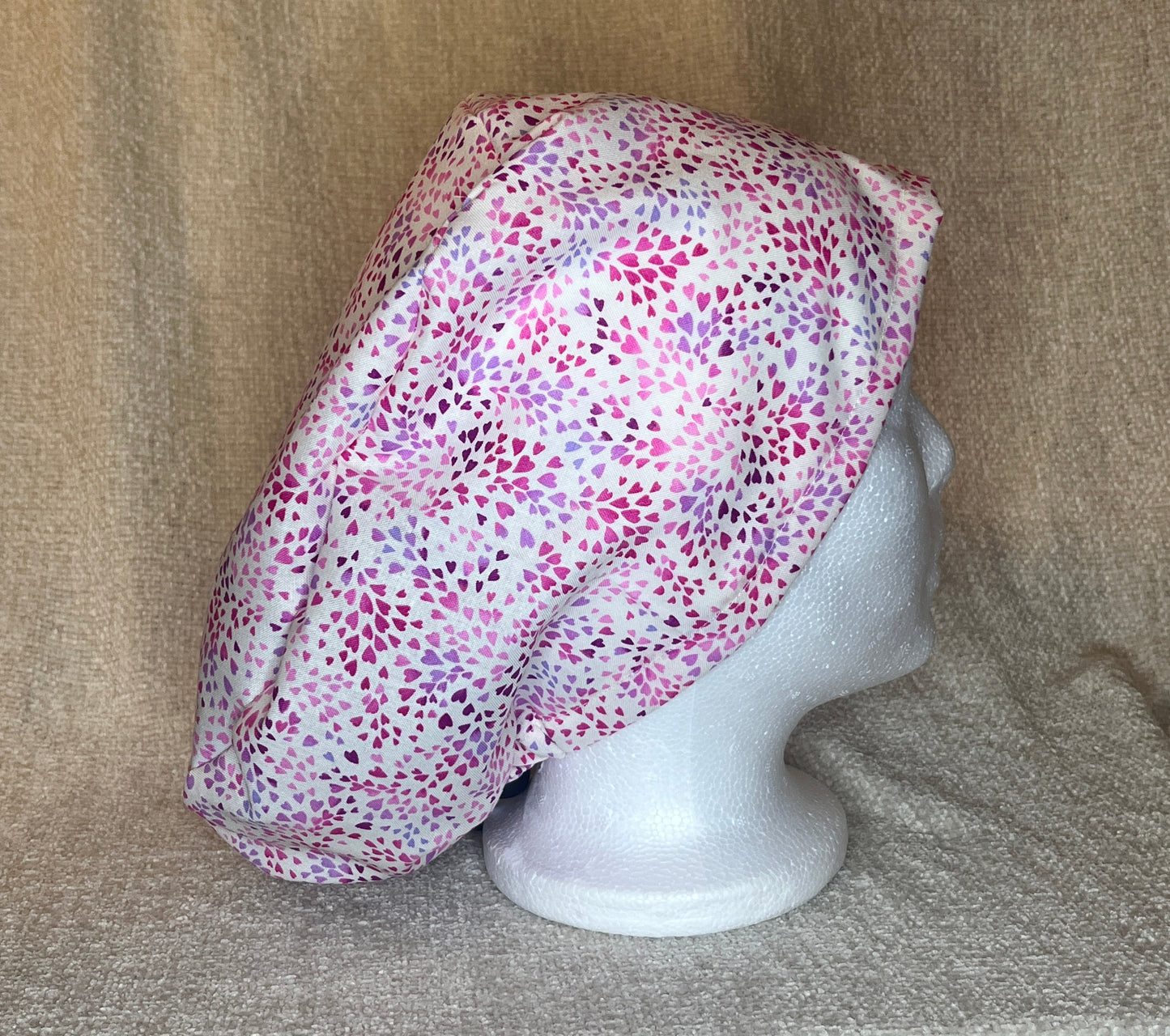 Mini Hearts Euro Scrub Cap