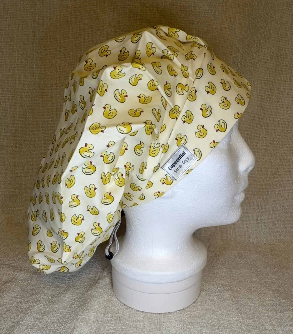 Rubber Duck Print Bouffant Scrub Cap | Capsential Scrub Caps