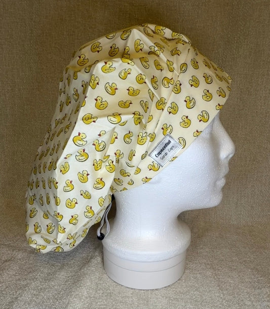 Rubber Duck Print Bouffant Scrub Cap | Capsential Scrub Caps
