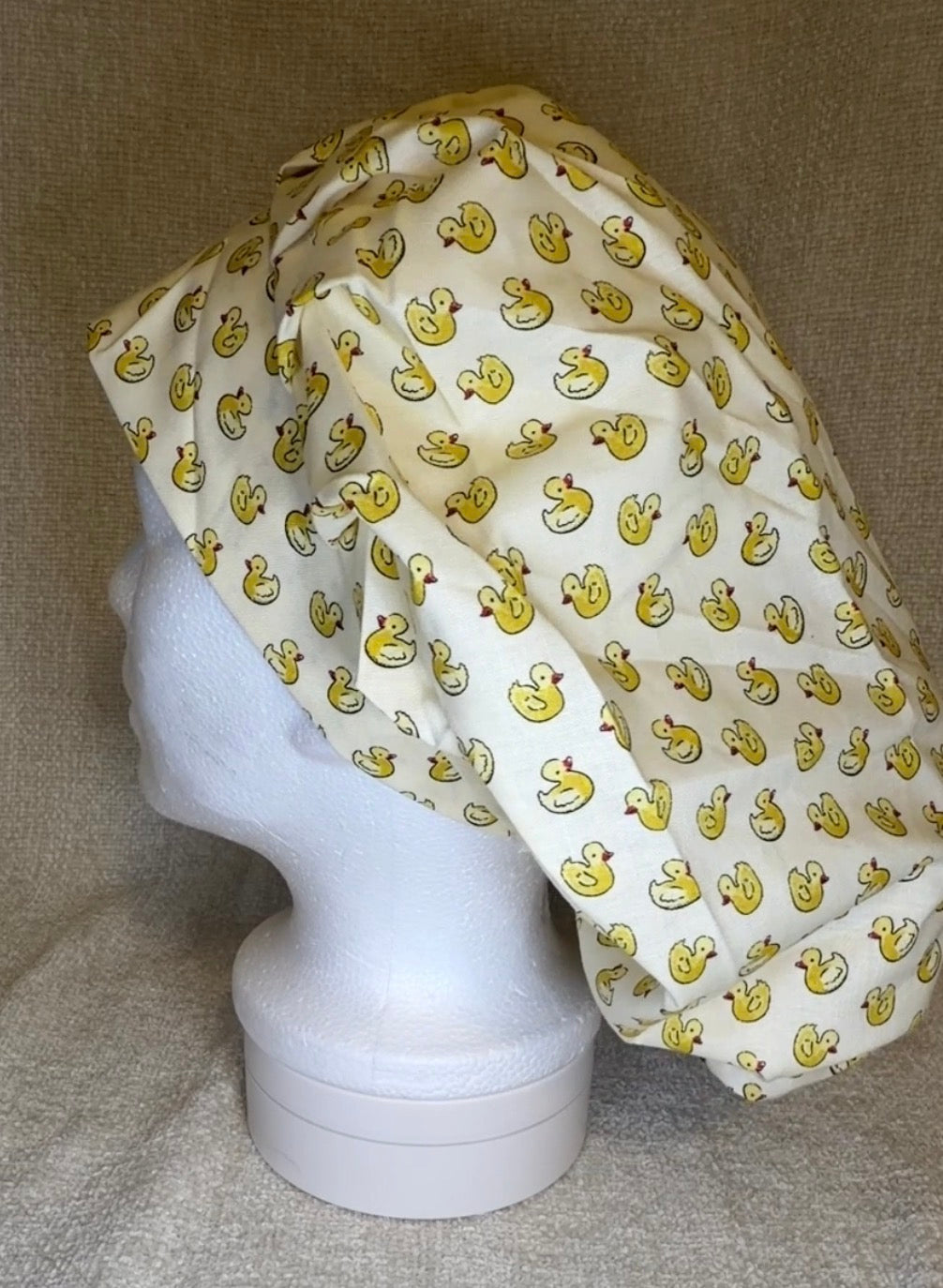 Rubber Duck Print Bouffant Scrub Cap | Capsential Scrub Caps