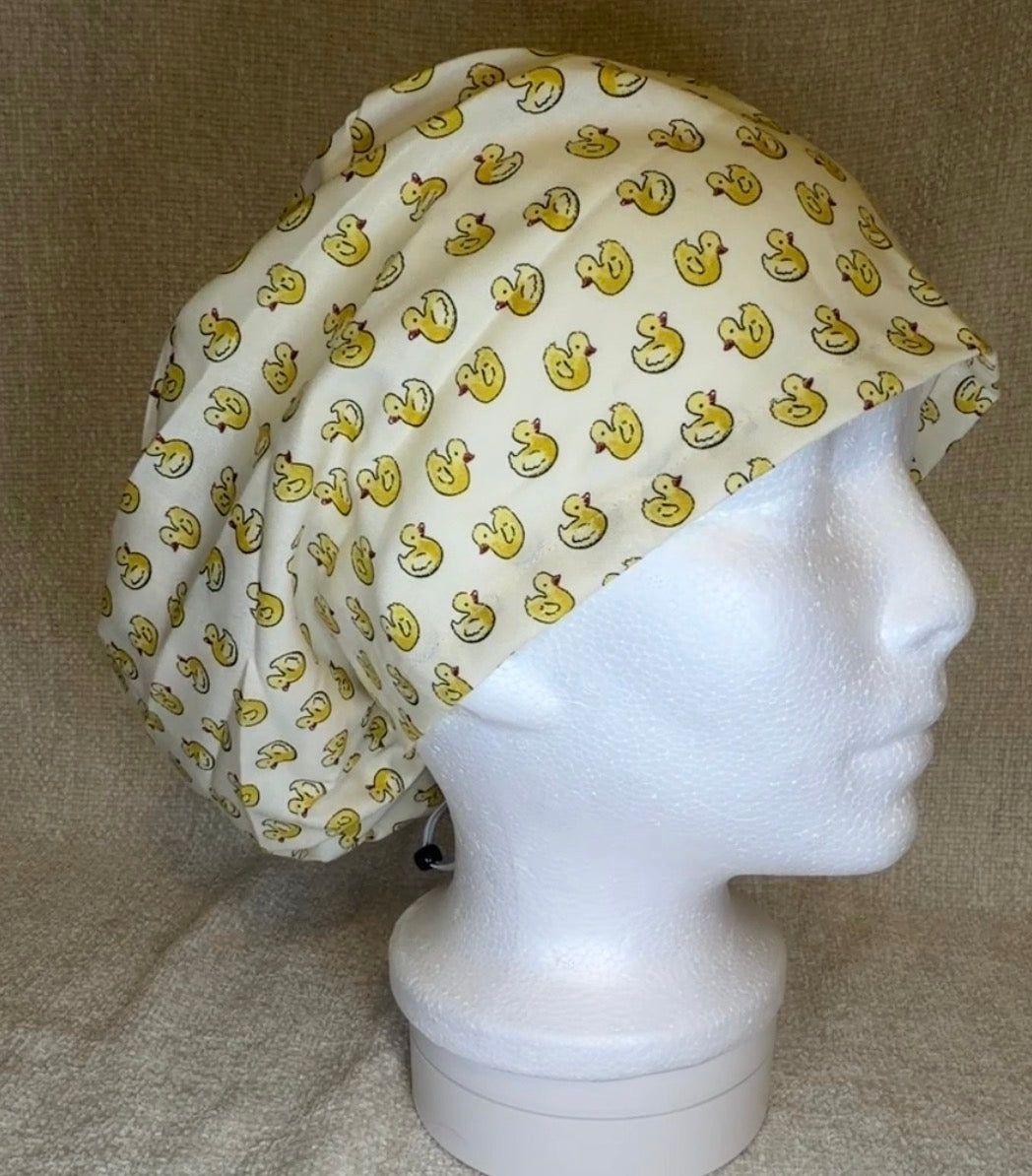 Rubber Duck Print Scrub Cap | Euro Style | Capsential Scrub Caps