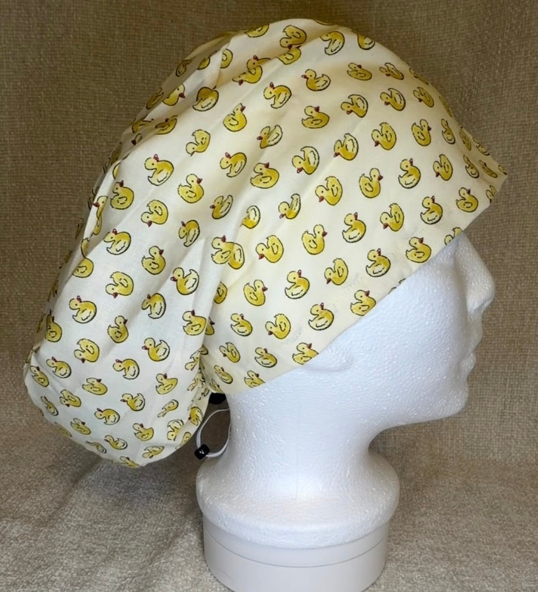 Rubber Duck Print Scrub Cap | Euro Style | Capsential Scrub Caps