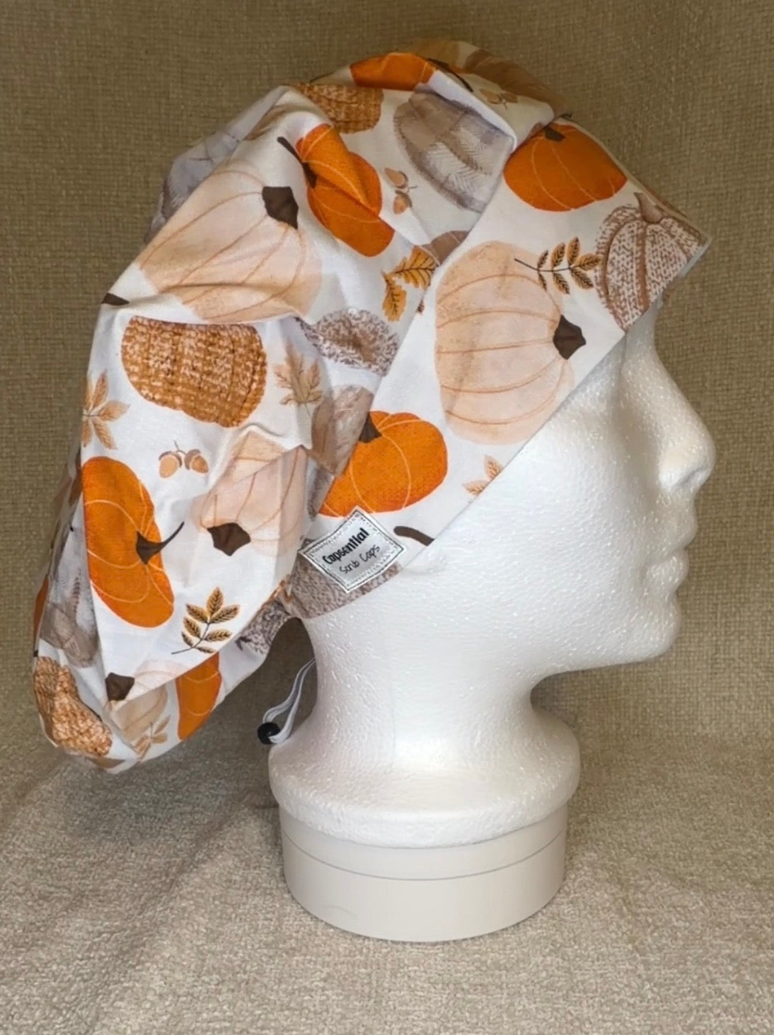Cozy Pumpkin Patch Bouffant Scrub Cap | Capsential Scrub Caps