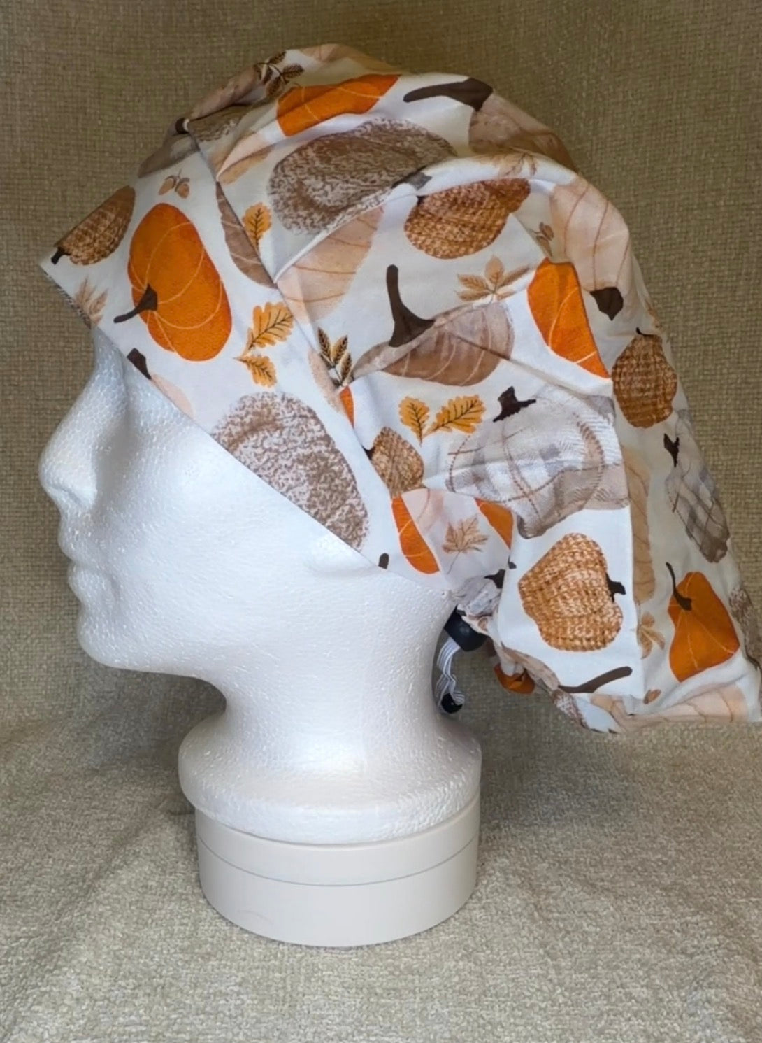 Cozy Pumpkin Patch Bouffant Scrub Cap | Capsential Scrub Caps