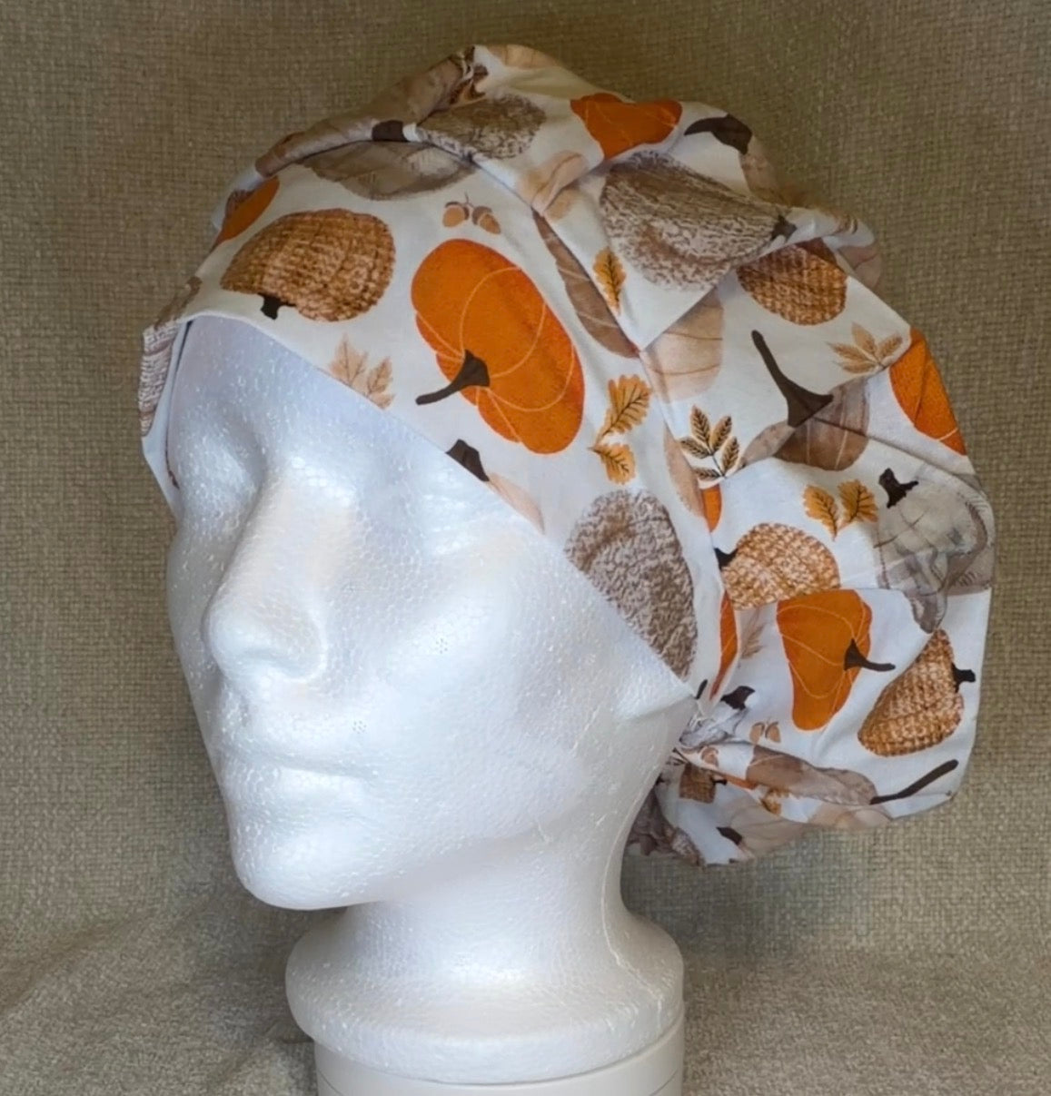 Cozy Pumpkin Patch Bouffant Scrub Cap | Capsential Scrub Caps