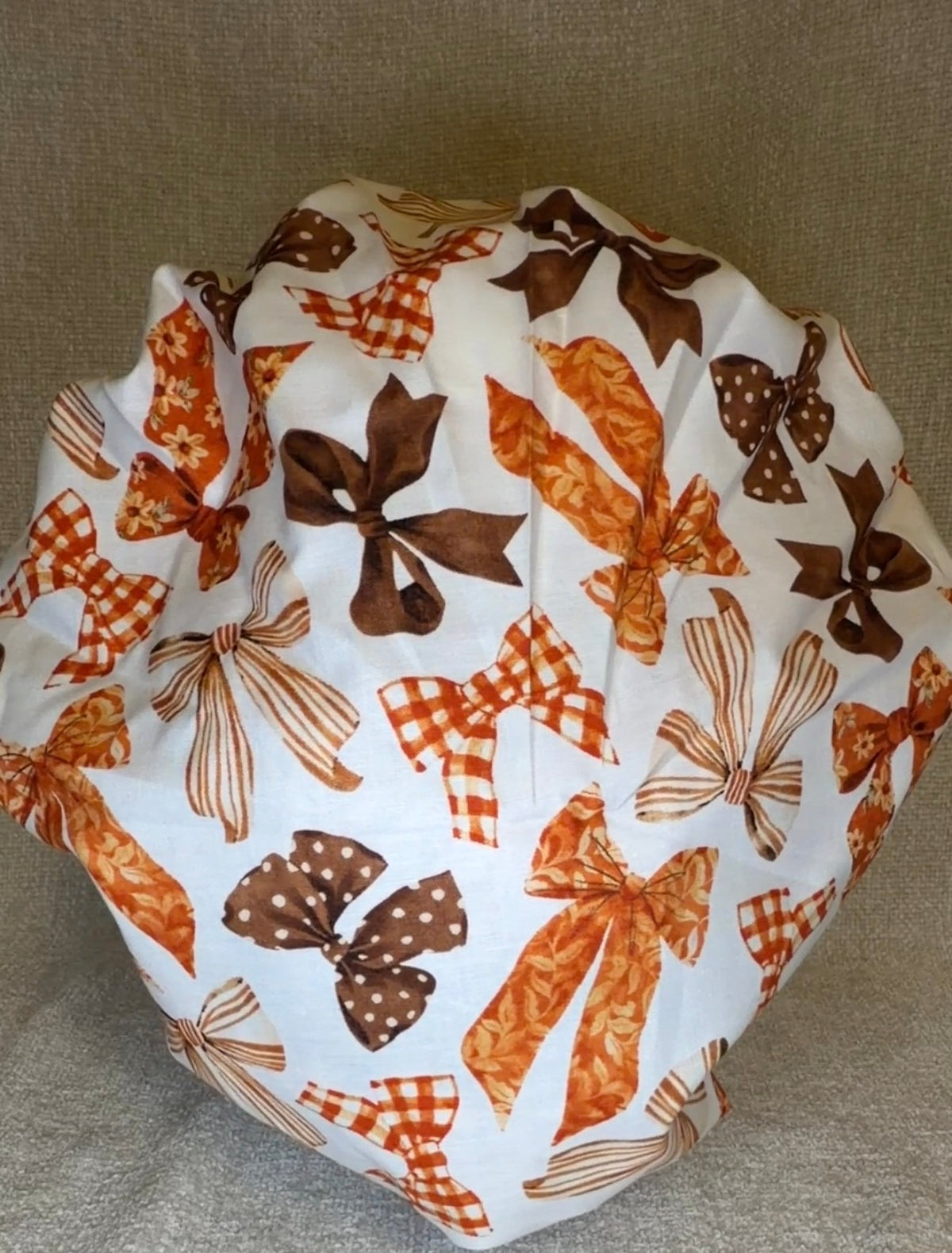 Rustic Bow  Bouffant Scrub Cap | Capsential Scrub Caps
