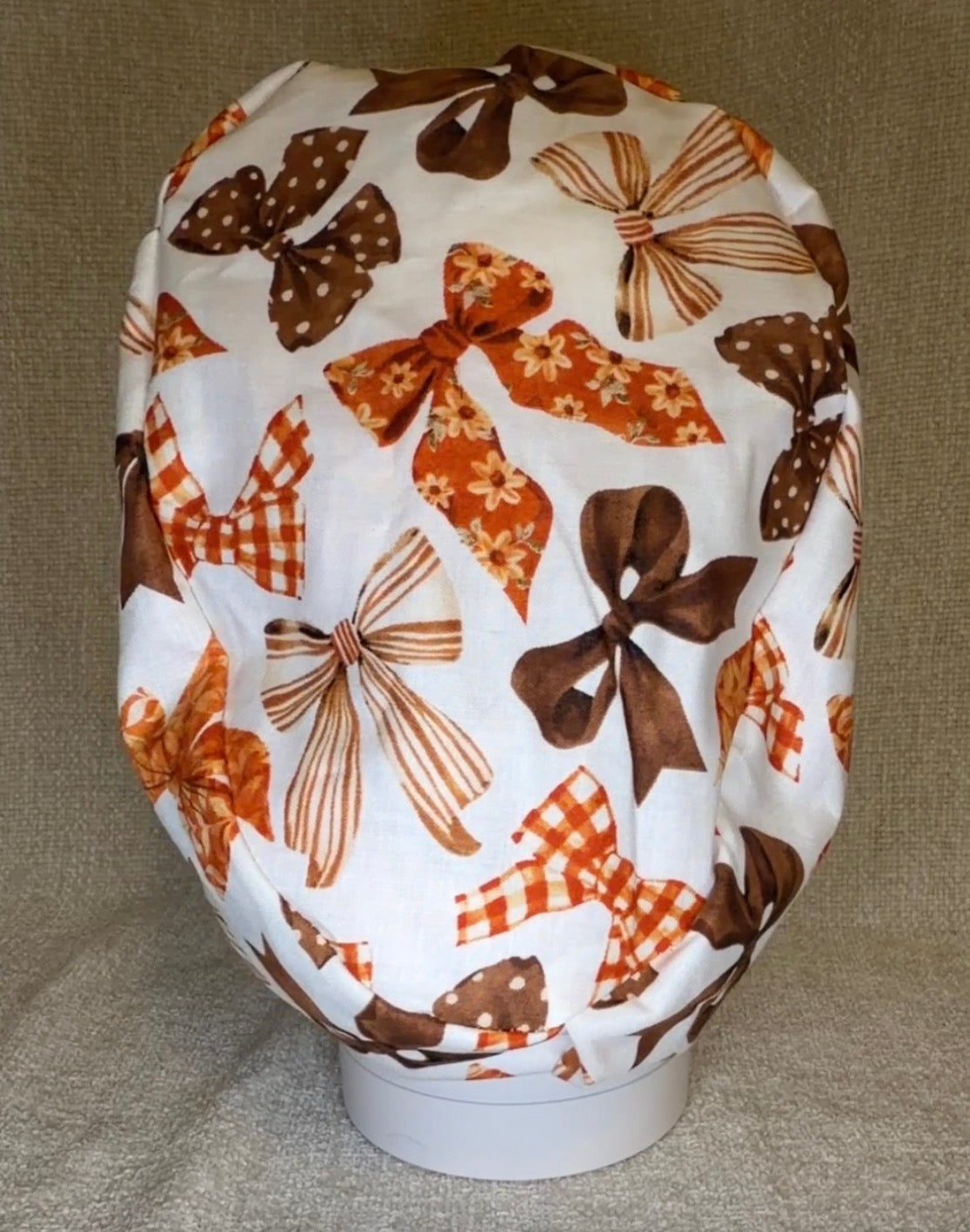 Rustic Bow Euro Scrub Cap | Euro Style | Capsential Scrub Caps