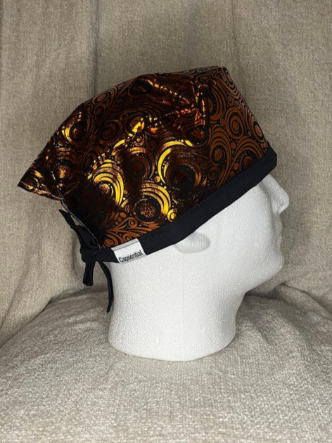 Tie: Metallic Pumpkins (Orange)