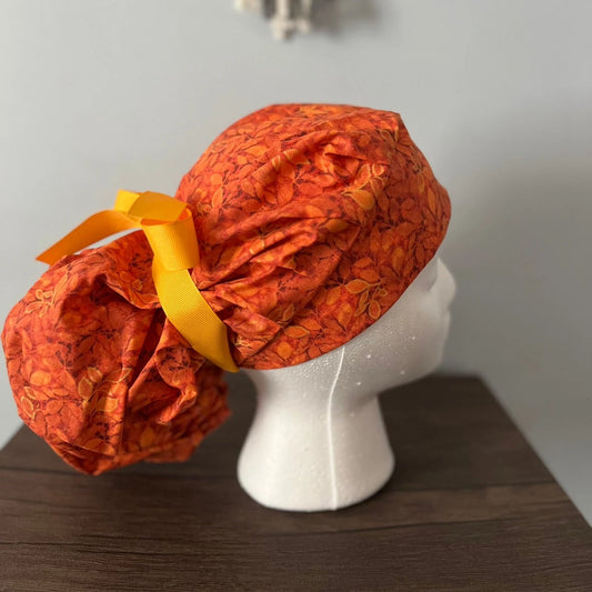 Bouffant/Ponytail: Fall Leaves