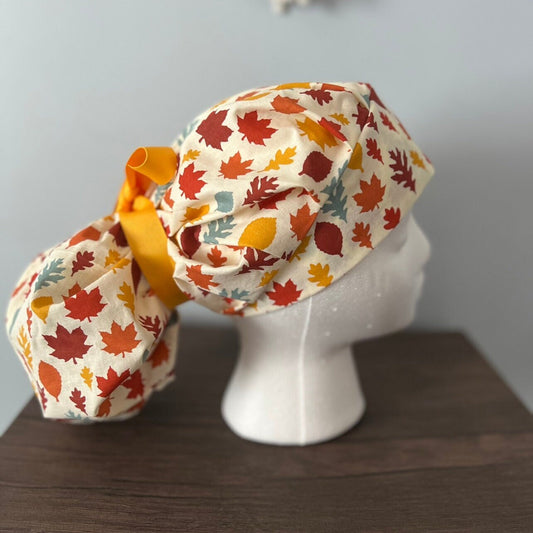 Bouffant/Ponytail: Autumn Leaves