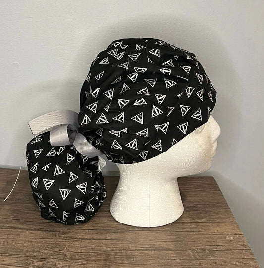 Bouffant/Ponytail: Deathly Hallows (Silver)