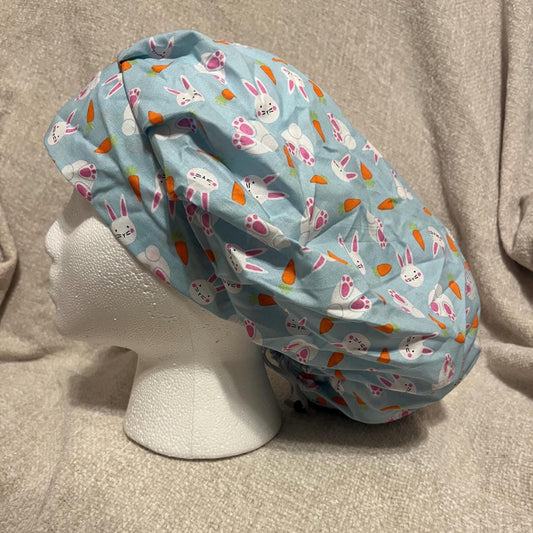 Bouffant/Ponytail: Bunnies and Carrots