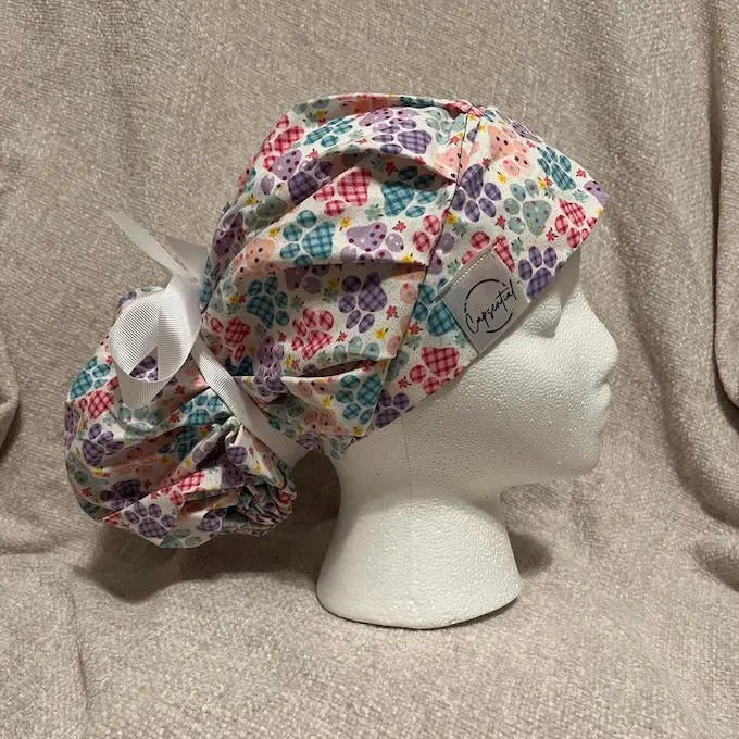 Bouffant/Ponytail: Spring Paws (Sparkles)
