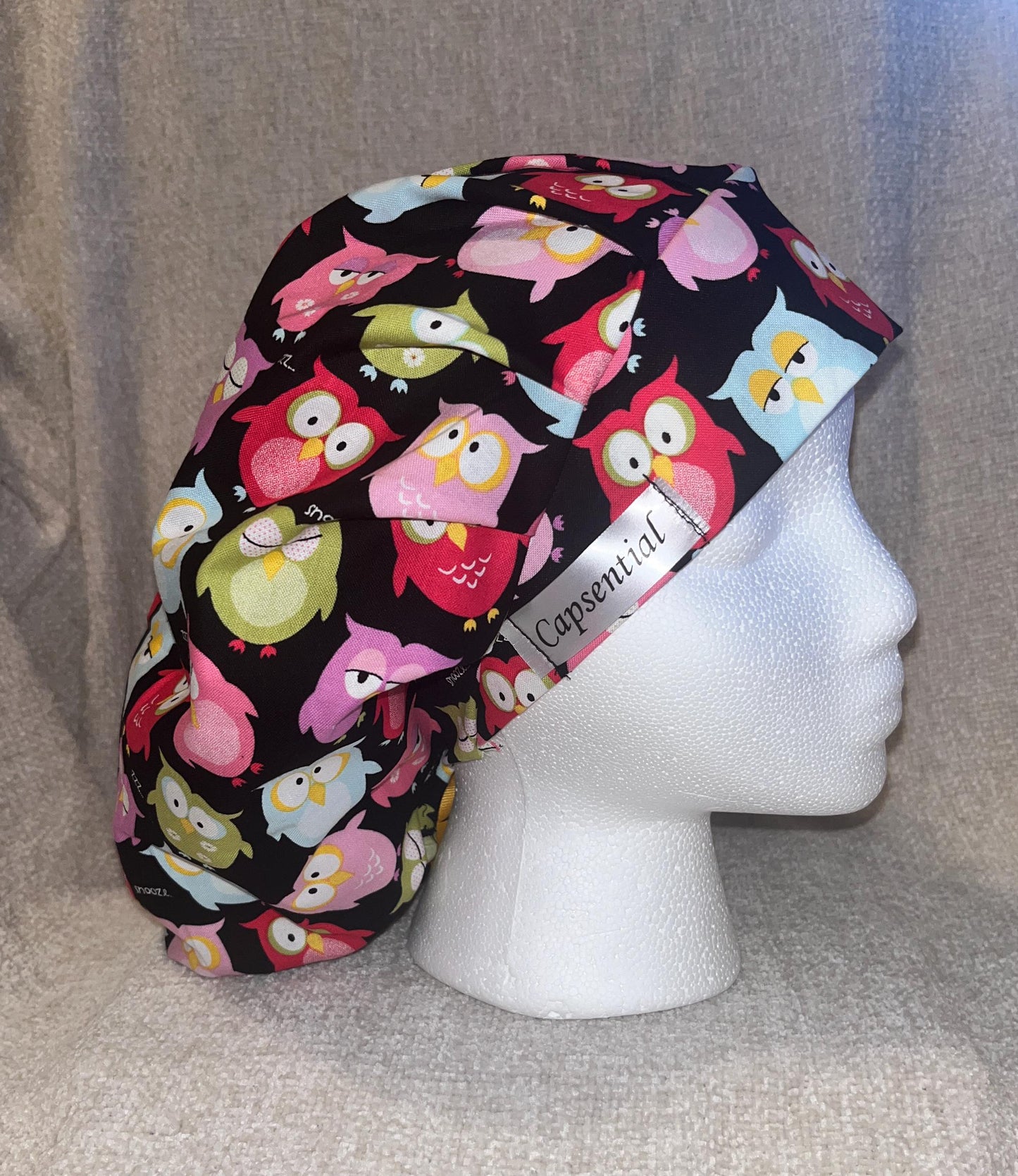 Bouffant/Ponytail: Sleepy Owls