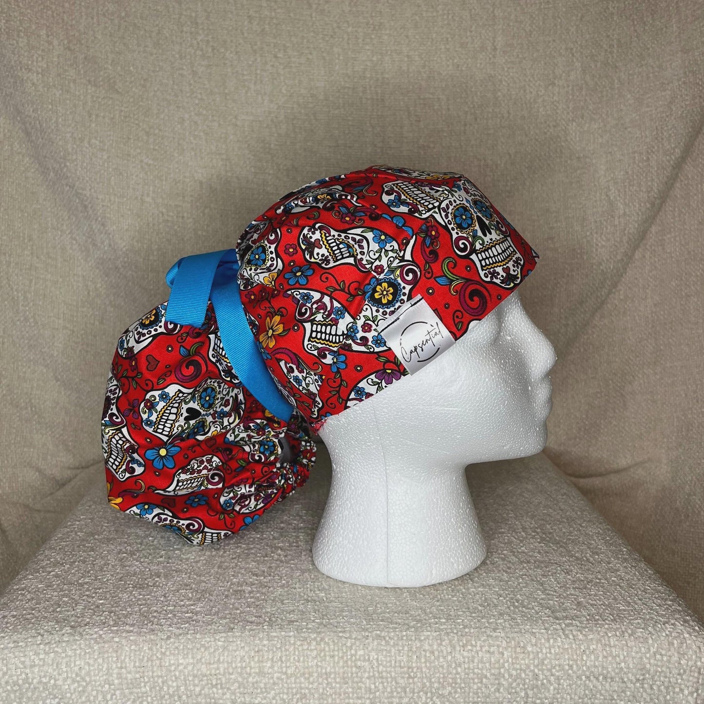 Bouffant/Ponytail: Sugar Skull